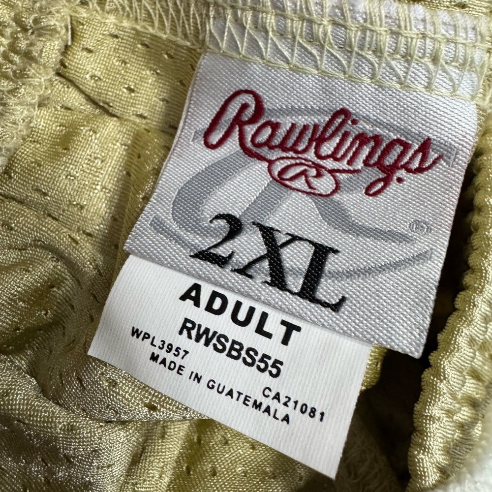 Vintage Deadstock NWT Rawlings Gold Athletic Shorts Men’s Size XXL Adult - Picture 10 of 11